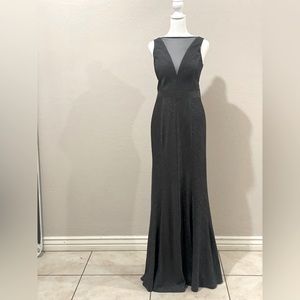 Dark gray gown
